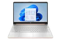 OUTLET Laptop HP 15-ef0025wm / 9VK22UA / AMD Ryzen 5 / 8GB / SSD 256GB / AMD Radeon / HD / Win 11 / Różowy