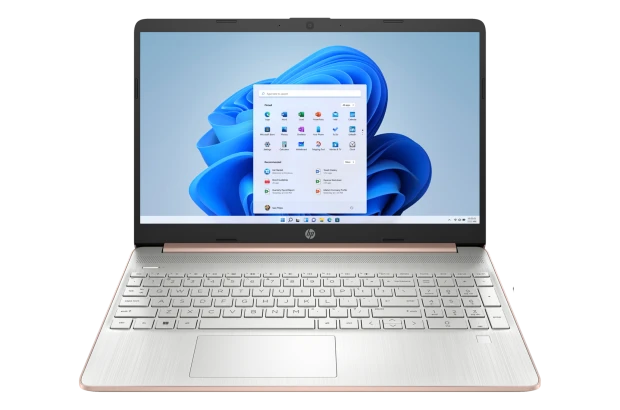 OUTLET Laptop HP 15-ef0025wm / 9VK22UA / AMD Ryzen 5 / 8GB / SSD 256GB / AMD Radeon / HD / Win 11 / Różowy