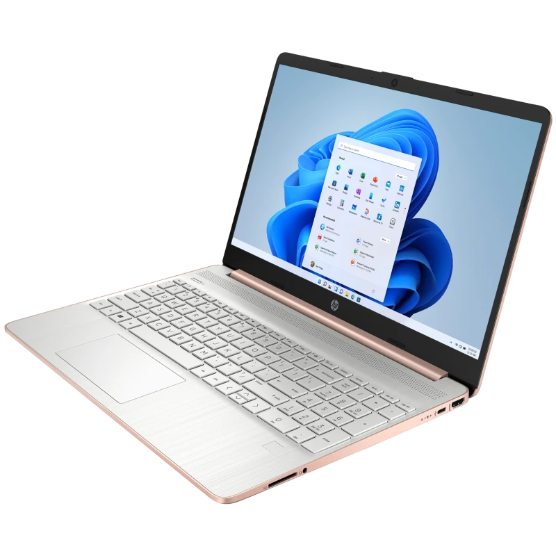 OUTLET Laptop HP 15-ef0025wm / 9VK22UA / AMD Ryzen 5 / 8GB / SSD 256GB / AMD Radeon / HD / Win 11 / Różowy