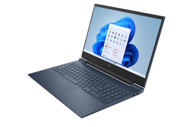 Laptop dla gracza HP Victus 16-e0026ua / 4R8D8EA / AMD Ryzen 5 / 8GB / SSD 512GB / Nvidia GTX1650 / FullHD / FreeDos / Niebieski