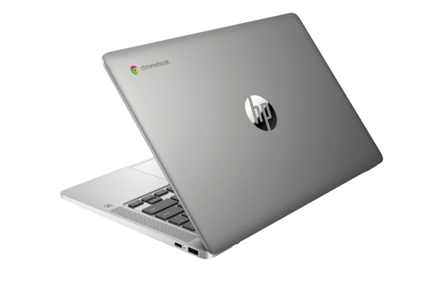 OUTLET Laptop HP Chromebook 14a-na0050nd / 9ZA40EA / Intel N4000 / 4GB / eMMC 64 GB / Intel UHD / FullHD / Chrome OS / Srebrny