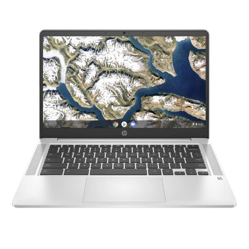 Laptop HP Chromebook 14a-na0050nd / 9ZA40EA / Intel N4000 / 4GB / eMMC 64 GB / Intel UHD / FullHD / Chrome OS / Srebrny