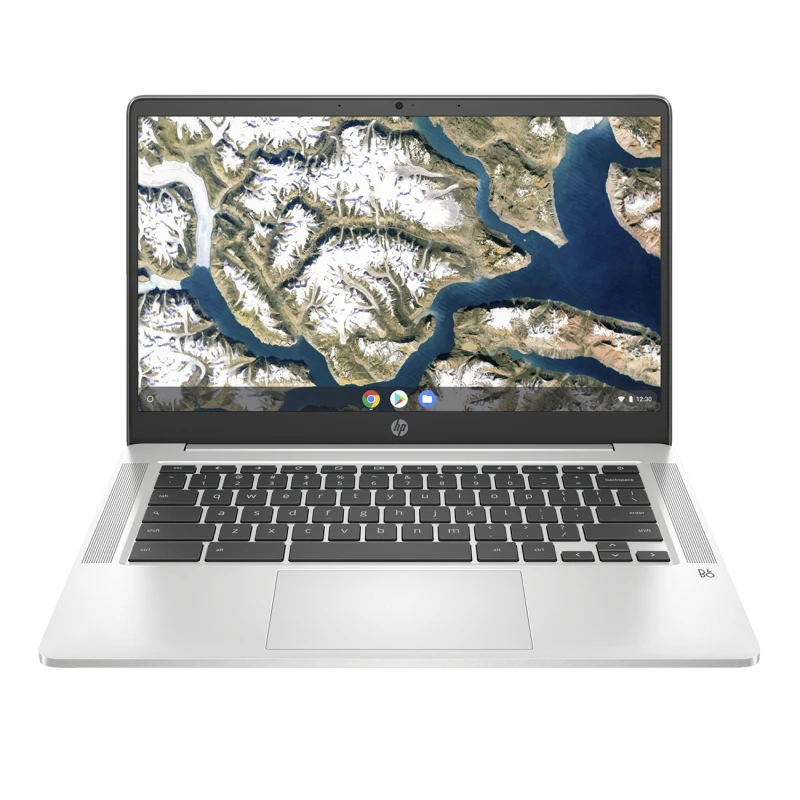 OUTLET Laptop HP Chromebook 14a-na0050nd / 9ZA40EA / Intel N4000 / 4GB / eMMC 64 GB / Intel UHD / FullHD / Chrome OS / Srebrny
