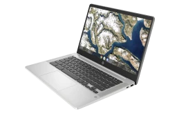 OUTLET Laptop HP Chromebook 14a-na0050nd / 9ZA40EA / Intel N4000 / 4GB / eMMC 64 GB / Intel UHD / FullHD / Chrome OS / Srebrny