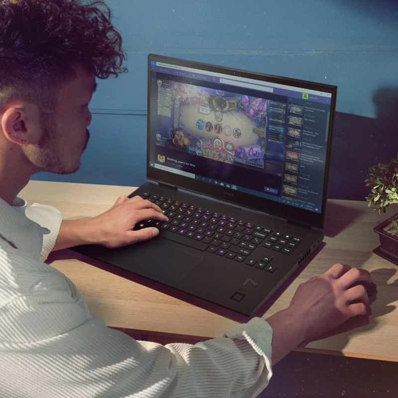 Gamingowy Laptop Omen HP 17-ck1000ni / 6H698EA / Intel i9-12 / 32GB / SSD 2TB / Nvidia RTX 3080 Ti / QHD / Win 11 / Czarny