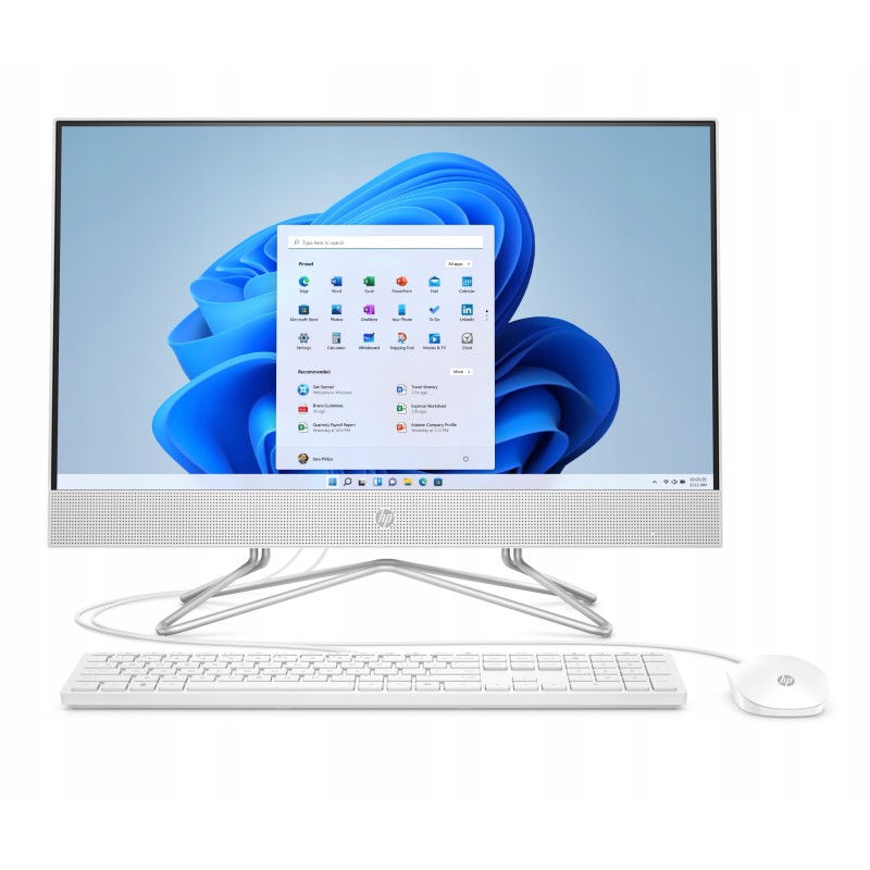 All in One HP 24-df1039nl / 5D619EA / Intel i3-11 / 8GB / SSD 512GB / Intel UHD / FullHD / Win 11 / Biały