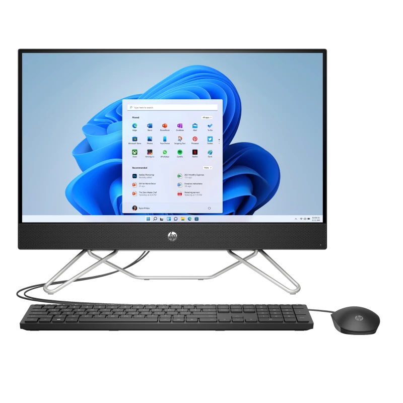 All in One HP 24-cb1003nx / 6W2Y6EA / Intel i5-12 / 8GB / SSD 512GB / Intel Xe / FullHD / Dotyk / Win 11 / Czarny