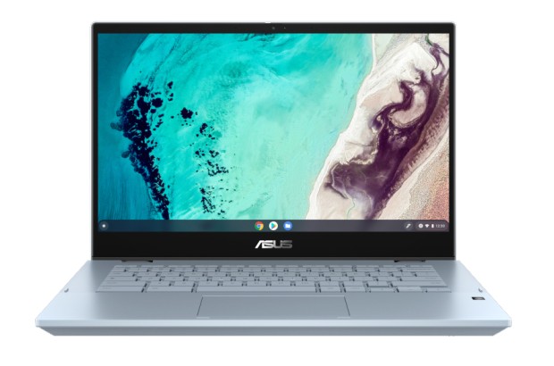 Laptop 2w1 ASUS Chromebook Flip w kolorze niebieskim - Świat