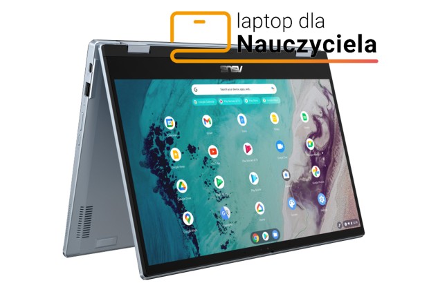 Laptop 2w1 ASUS Chromebook Flip CX3400FMA-EC0226 Intel i3-11 8GB SSD 256GB Intel UHD FullHD Dotyk Chrome Os Niebieski