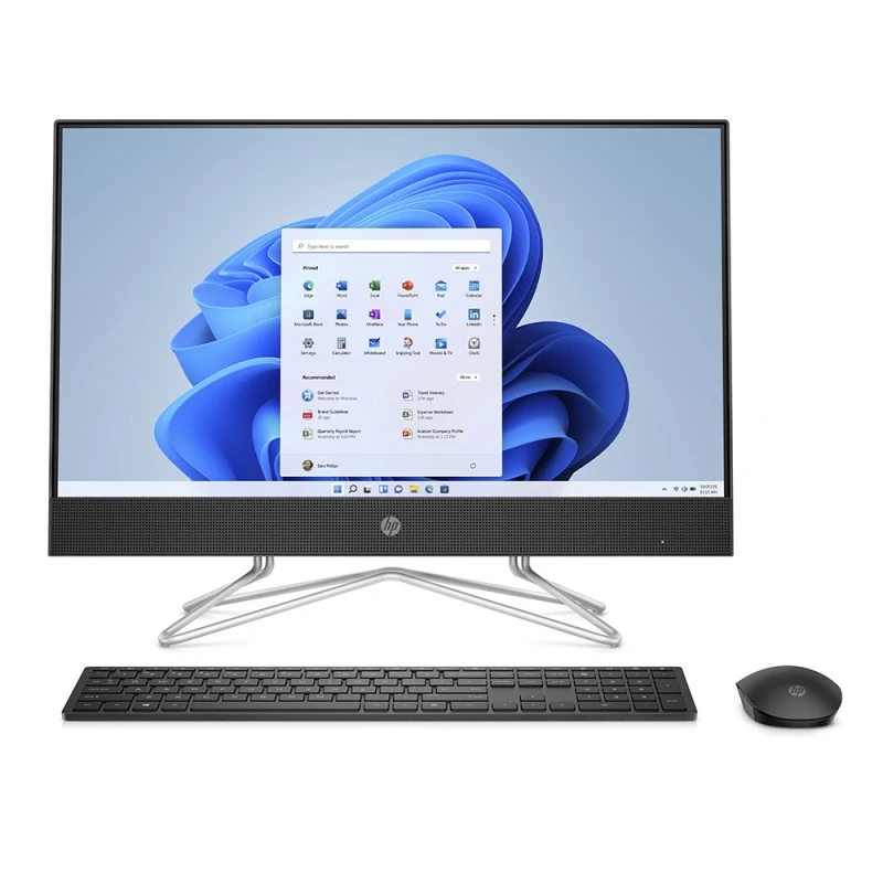 All In One HP 24-df1001nw / 84B18EA / Intel i5-11 / 8GB / SSD 512GB / Intel Xe / FullHD / Win 11 / Czarny