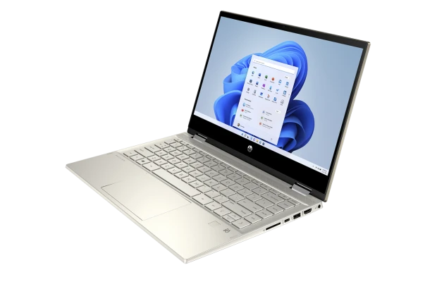 Laptop 2w1 HP Pavilion x360 14-dw1013dx / 7Y982UA / Intel i5-11 / 8GB / SSD 256 GB / Intel Xe / FullHD / Dotyk / Win 11 / Złoty