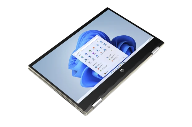 Laptop 2w1 HP Pavilion x360 14-dw1013dx / 7Y982UA / Intel i5-11 / 8GB / SSD 256 GB / Intel Xe / FullHD / Dotyk / Win 11 / Złoty