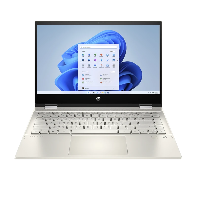 Laptop 2w1 HP Pavilion x360 14-dw1013dx / 7Y982UA / Intel i5-11 / 16GB / SSD 1 TB / Intel Xe / FullHD / Dotyk / Win 11 / Złoty