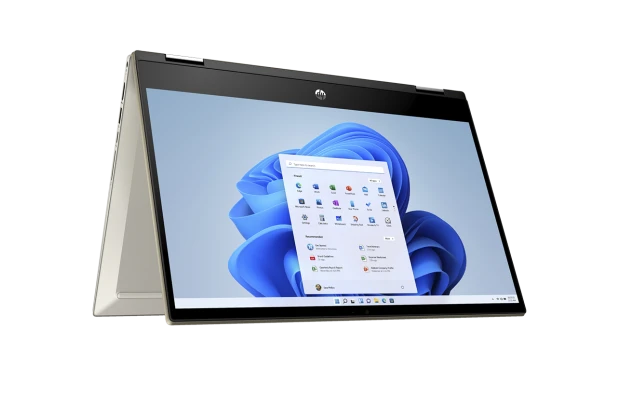 Laptop 2w1 HP Pavilion x360 14-dw1013dx / 7Y982UA / Intel i5-11 / 32GB / SSD 2 TB / Intel Xe / FullHD / Dotyk / Win 11 / Złoty