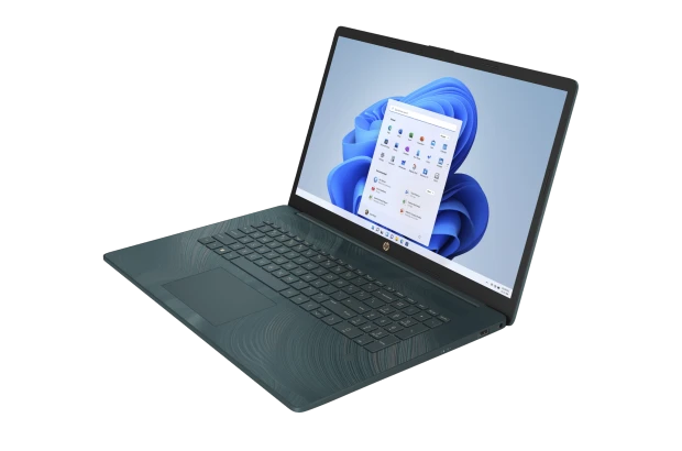 Laptop HP 17-cp2004ds / 7K042UA / AMD Ryzen 3 / 8GB / SSD 256GB / AMD Radeon / HD+ / Dotyk / Win 11 / Zielony