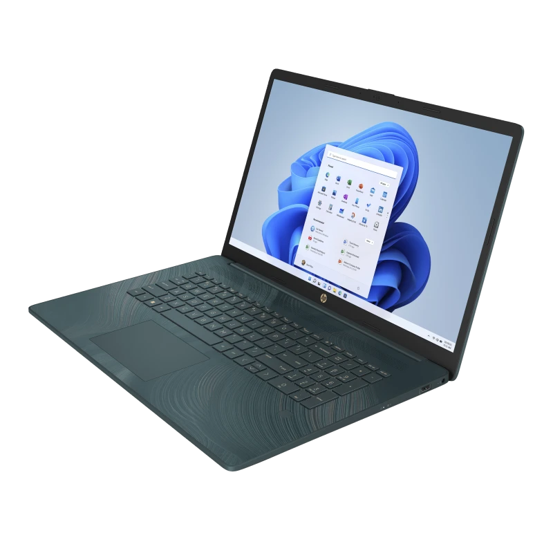 Laptop HP 17-CP2008ds / 7K047UA / AMD Ryzen 3 / 8GB / SSD 512GB / AMD Radeon / HD+ / Dotyk / Win 11 / Zielony