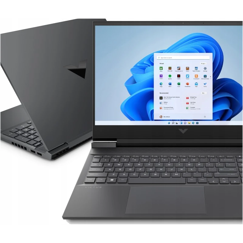 Laptop HP Victus 16-e1901ng / 7F195EA / AMD Ryzen 7 / 16GB / SSD 1TB / Nvidia RTX3050 Ti / FullHD / 144Hz / Win 11 / Czarny