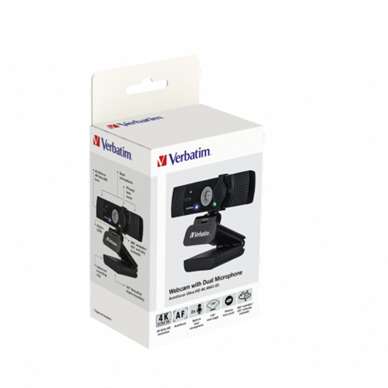 Kamerka internetowa Ultra HD 4K Verbatim AWC-03