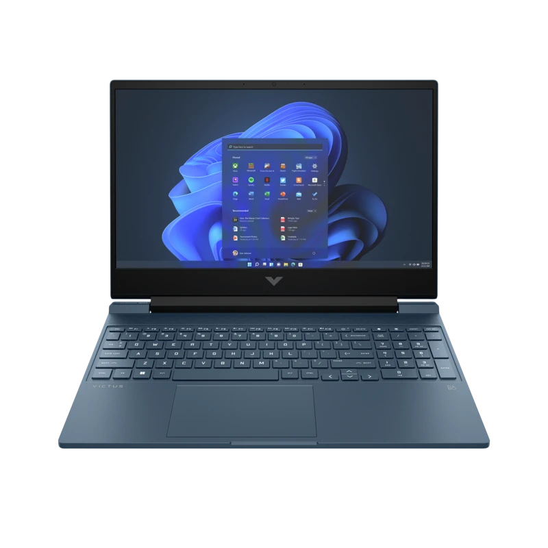 Laptop HP Victus 15-fa1753ng / 87C63EA / Intel i5-13 / 16GB / SSD 512GB / Nvidia RTX 2050 / FullHD / 144Hz / Win 11 / Niebieski