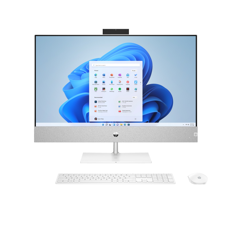 All in One HP Pavilion 27-ca1000ns / 6Z180EA / Intel i7-12 / 16GB / SSD 1TB / Nvidia MX 450 / FullHD / Win 11 / Biały