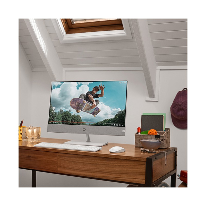 All in One HP Pavilion 27-ca1000ns / 6Z180EA / Intel i7-12 / 16GB / SSD 1TB / Nvidia MX 450 / FullHD / Win 11 / Biały