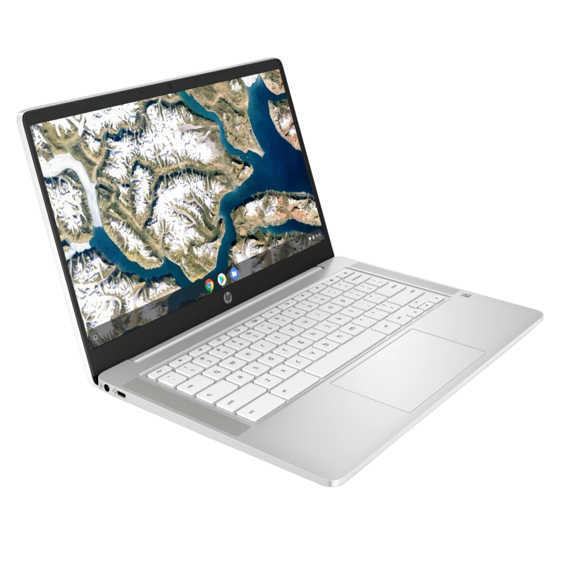 HP Chromebook 14a-na0009na / 6W7L6EA / Intel N4120 / 4GB / eMMC 64 GB / Intel UHD / FullHD / Chrome OS / Biały