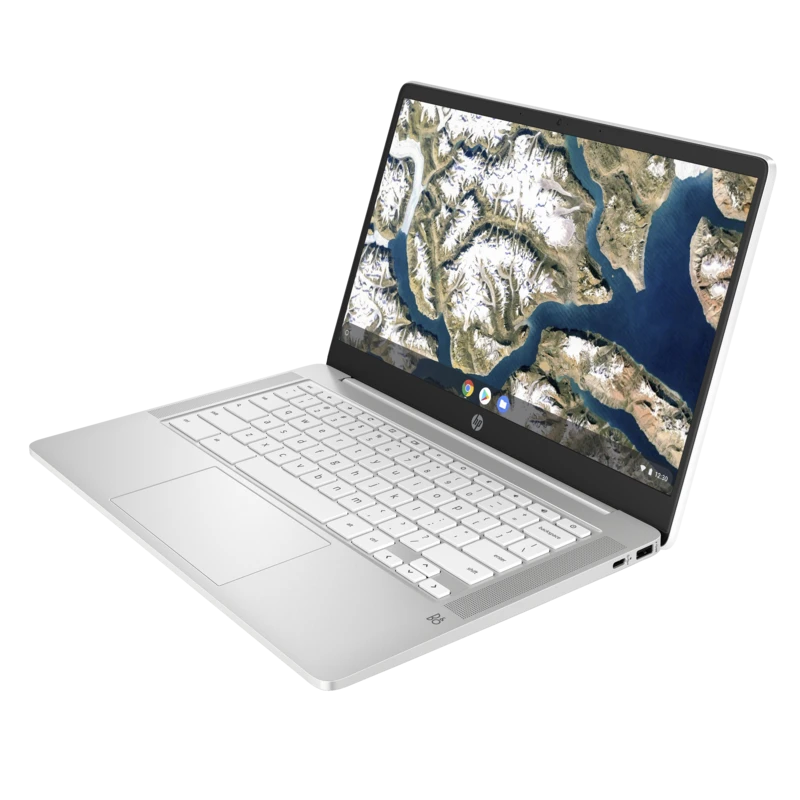 HP Chromebook 14a-na0009na / 6W7L6EA / Intel N4120 / 4GB / eMMC 64 GB / Intel UHD / FullHD / Chrome OS / Biały