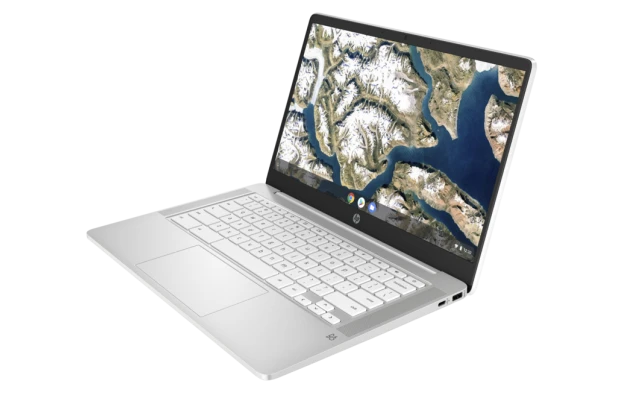 HP Chromebook 14a-na0009na / 6W7L6EA / Intel N4120 / 4GB / eMMC 64 GB / Intel UHD / FullHD / Chrome OS / Biały