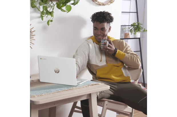 HP Chromebook 14a-na0009na / 6W7L6EA / Intel N4120 / 4GB / eMMC 64 GB / Intel UHD / FullHD / Chrome OS / Biały