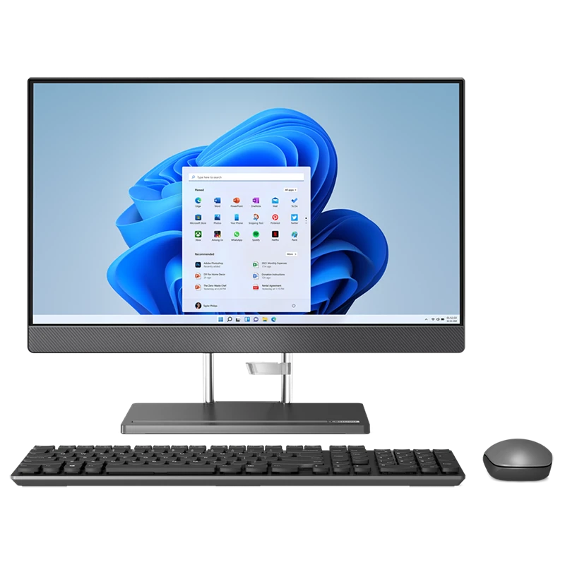 All in One Lenovo IdeaCentre AIO 5i 24IAH7 / F0GR007SMT / Intel i5-13 / 16GB / SSD 1TB / Intel Xe / FullHD / Win 11 / Szary