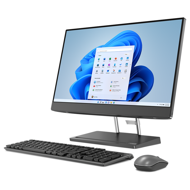 All in One Lenovo IdeaCentre AIO 5i 24IAH7 / F0GR007SMT / Intel i5-13 / 16GB / SSD 1TB / Intel Xe / FullHD / Win 11 / Szary