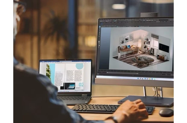 All in One Lenovo IdeaCentre AIO 5i 24IAH7 / F0GR007SMT / Intel i5-13 / 16GB / SSD 1TB / Intel Xe / FullHD / Win 11 / Szary