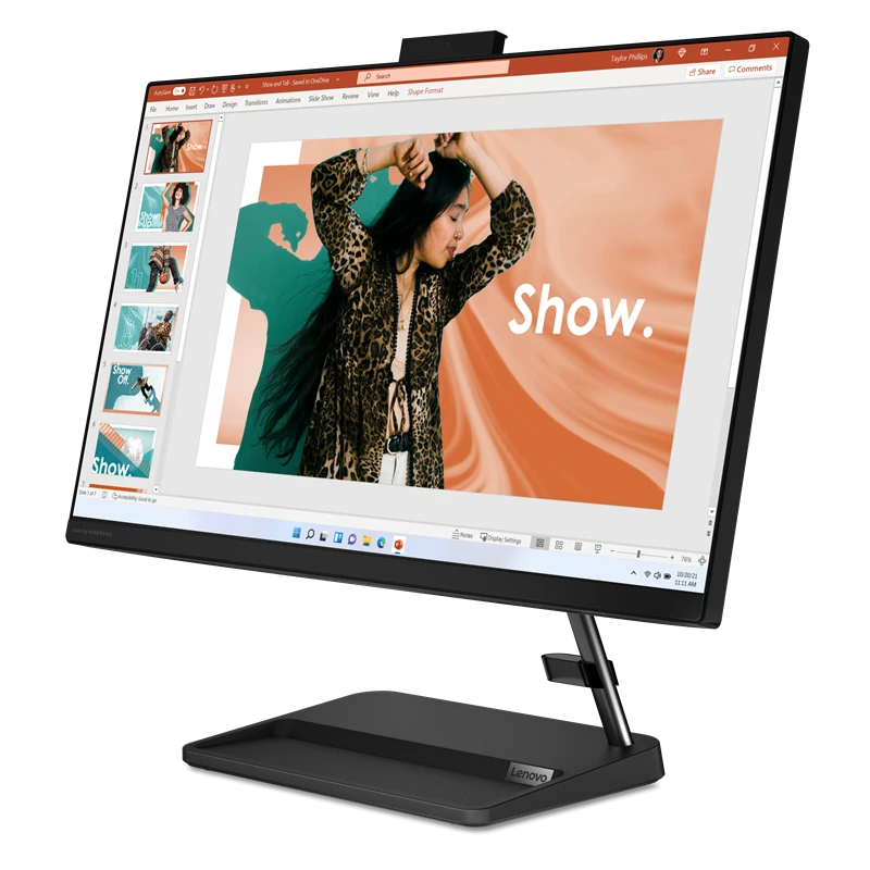 All In One Lenovo IdeaCentre AIO 3 24IAP7 / F0GH00FCNY / Intel i5-12 / 16GB / SSD 512GB / Intel Xe / FullHD / Win 11 / Czarny