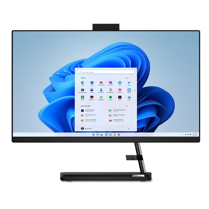 All In One Lenovo IdeaCentre AIO 3 24IAP7 / F0GH00FCNY / Intel i5-12 / 16GB / SSD 512GB / Intel Xe / FullHD / Win 11 / Czarny