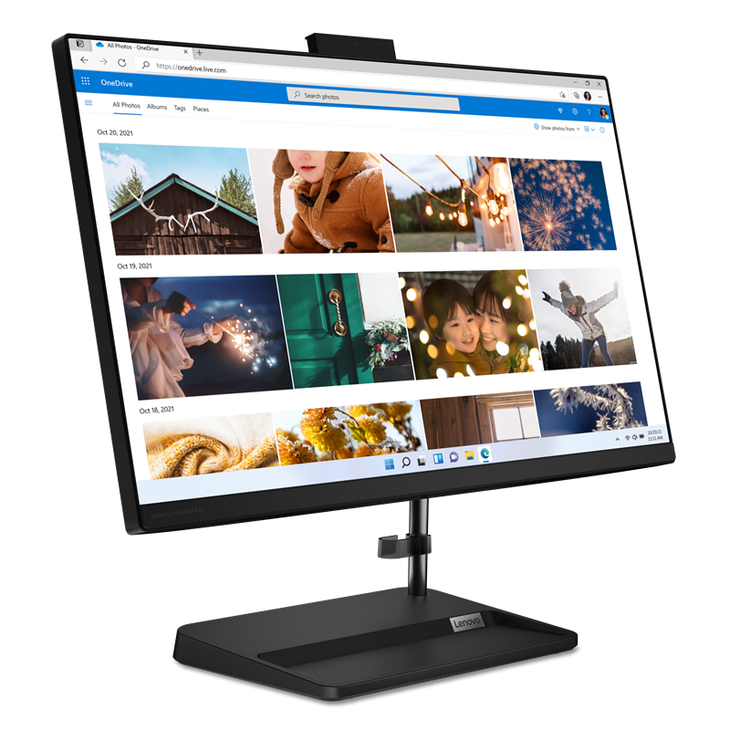 All In One Lenovo IdeaCentre AIO 3 24IAP7 / F0GH00FCNY / Intel i5-12 / 16GB / SSD 512GB / Intel Xe / FullHD / Win 11 / Czarny