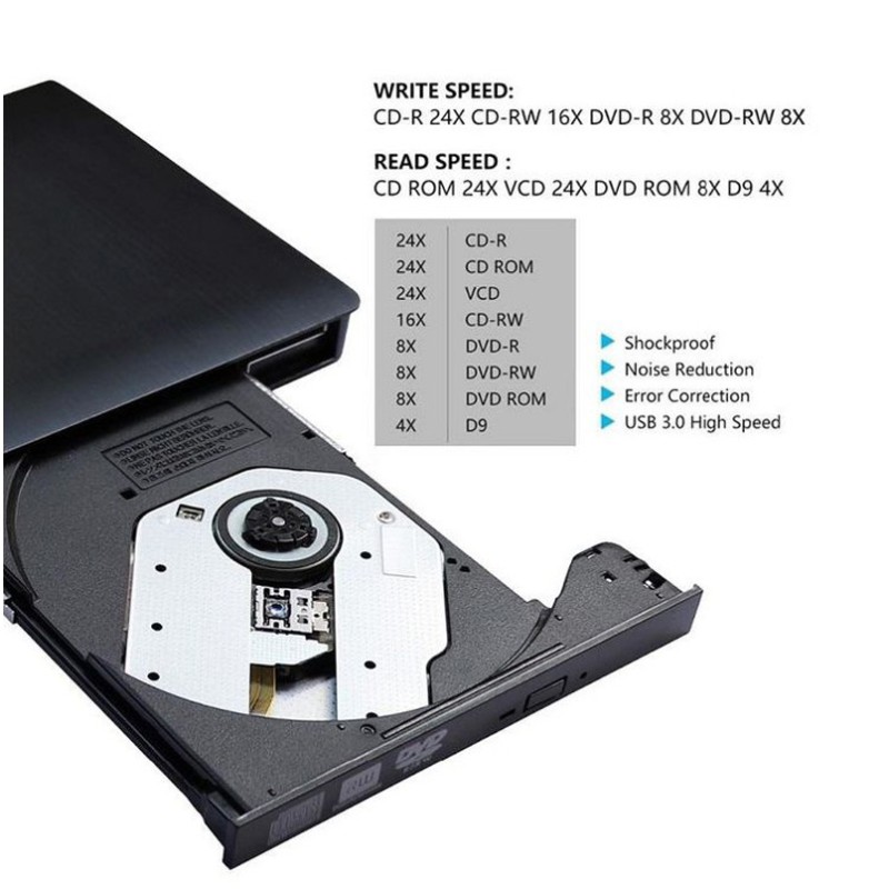 Nagrywarka zewnętrzna DVD-RW USB 3.0 MS-DVDRW-3.0-013