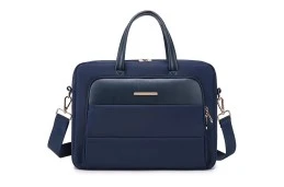Stylowa DAMSKA Granatowa torba na laptopa od 15,6" do 17"