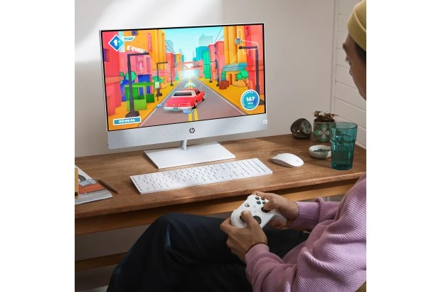 Komputer All in One HP Pavilion 24-ca1701ng / 661P6EA / Intel i7-12 / 16GB / SSD 1TB / Nvidia RTX 3050 / FullHD / Win 11 / Biały