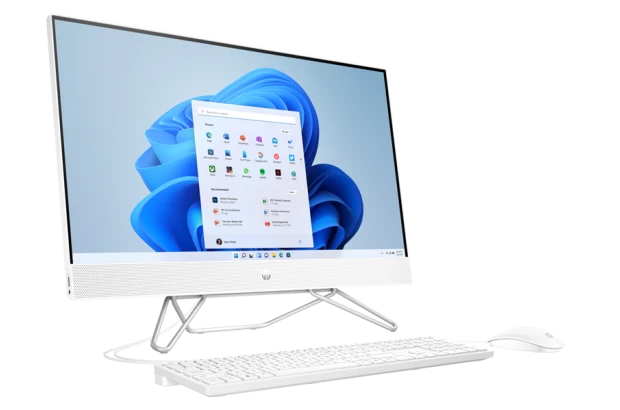 Komputer HP All in One 27-cb1008na / 6M117EA / Ryzen 3 / 8 GB / SSD 512GB / AMD Radeon / FullHD / Win 11 / Biały