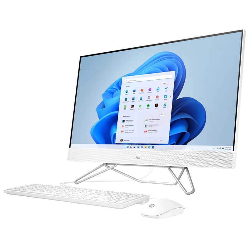 Komputer HP All in One 27-cb1008na / 6M117EA / Ryzen 3 / 8 GB / SSD 512GB / AMD Radeon / FullHD / Win 11 / Biały