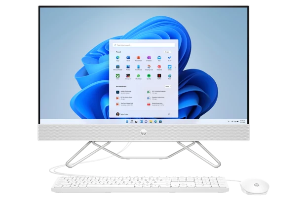 Komputer HP All in One 27-cb1008na / 6M117EA / Ryzen 3 / 16 GB / SSD 1TB / AMD Radeon / FullHD / Win 11 / Biały