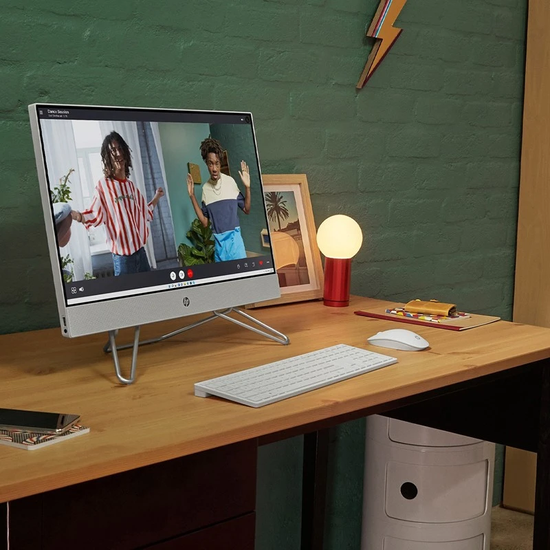 Komputer HP All in One 27-cb1008na / 6M117EA / Ryzen 3 / 16 GB / SSD 1TB / AMD Radeon / FullHD / Win 11 / Biały