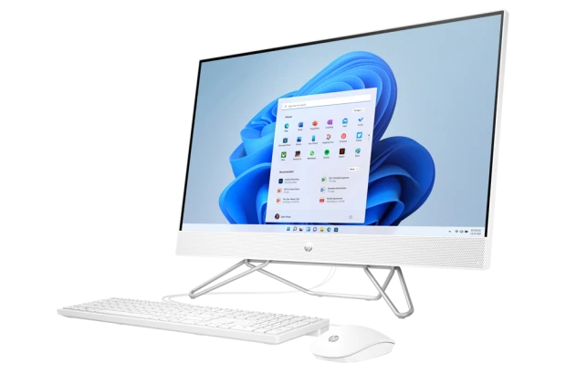 Komputer HP All in One 27-cb1008na / 6M117EA / Ryzen 3 / 16 GB / SSD 1TB / AMD Radeon / FullHD / Win 11 / Biały