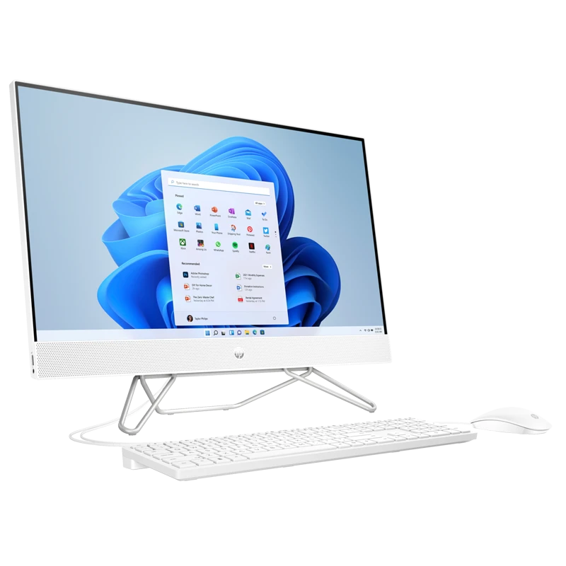 Komputer HP AIO 22-dd2006na / 8B511EA / Intel J5040 / 8GB / SSD 512GB / Intel UHD / FullHD / Win 11 / Biały