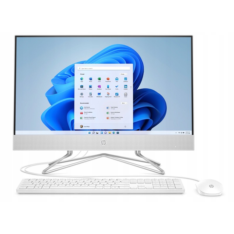 Komputer AIO HP 24-df1043na / 8B518EA / Intel i5-11 / 8GB / SSD 256GB / Intel Xe / FullHD / Win 11 / Biały