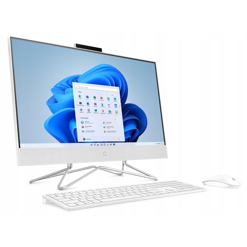 Komputer AIO HP 24-df1043na / 8B518EA / Intel i5-11 / 8GB / SSD 256GB / Intel Xe / FullHD / Win 11 / Biały