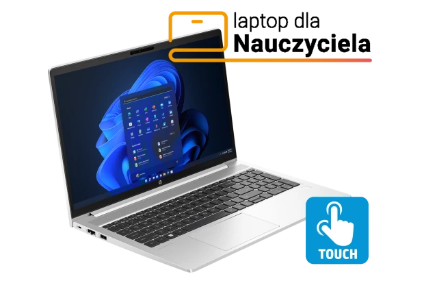 Laptop HP ProBook 450 G10 / 8L0D7UA / Intel i7-13 / 16GB / SSD 512GB / Intel UHD / FullHD / Dotyk /  Win 11 Pro / Srebrny