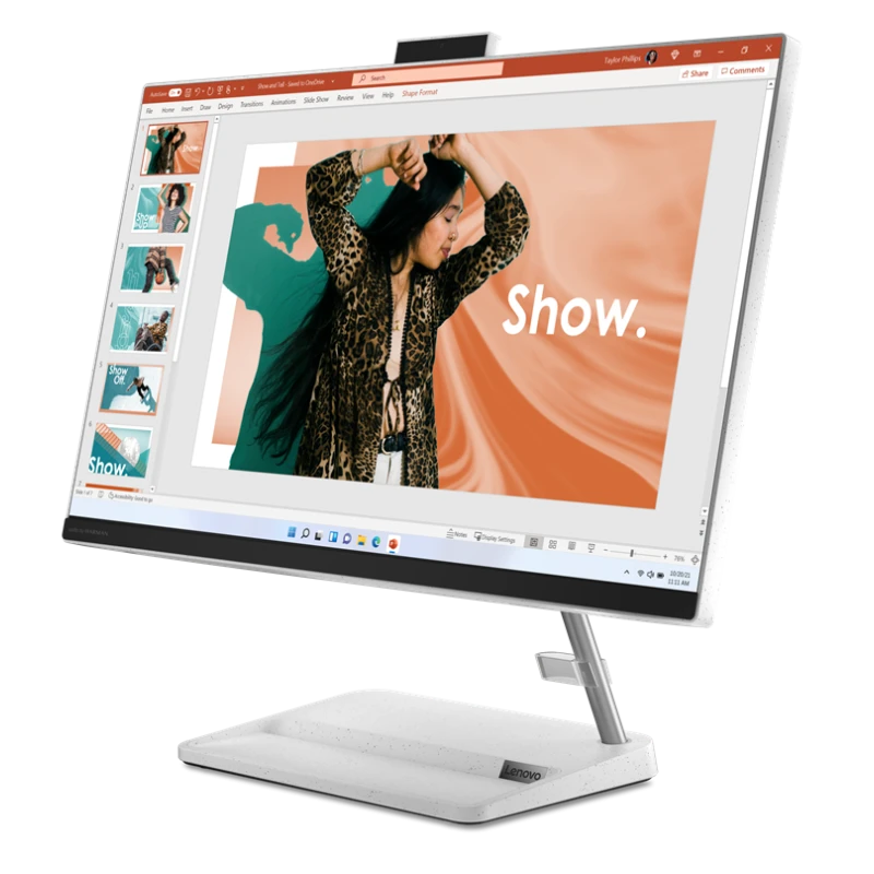 All in One Lenovo IdeaCentre AIO 3 24IAP7 / F0GH003UGE / Intel i3-12 / 16GB / SSD 512GB / Intel UHD / FullHD / Win 11 / Biały