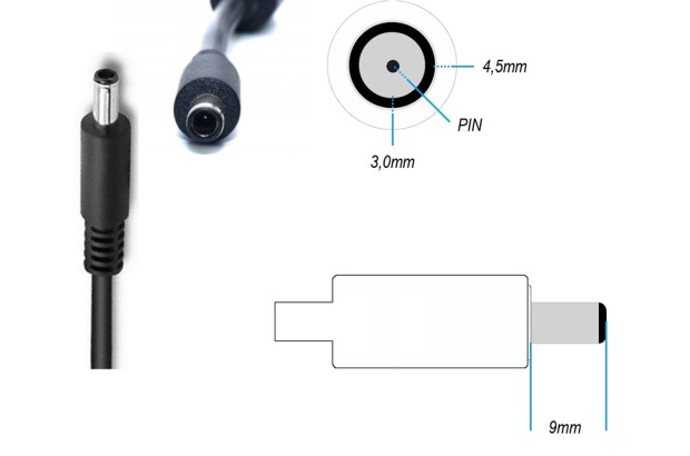 Zasilacz DO DELL 90W 19,5V 4,62A 4,5x3,0 PIN
