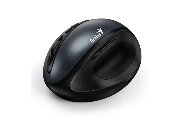 Mysz bezprzewodowa pionowa wertykalna Genius ERGO 8300S czarno-szara